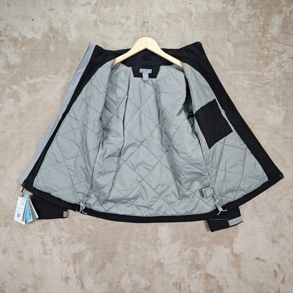 NWT 2012 Halo 4 XBOX 360 Promo Spell Out Full Zip Jacket Black Pockets Women's M - Picture 8 of 10